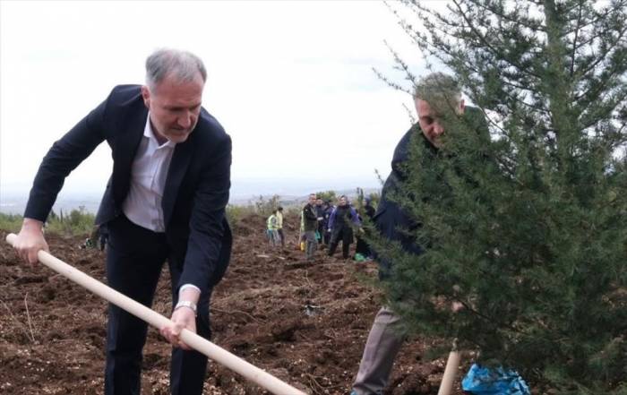 İnegöl’de ‘’cumhuriyete Nefes’’ Fidanları Dikildi