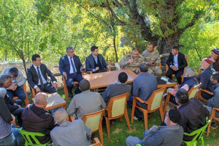 Genç Kaymakamı, Köy Sakinlerinin Taleplerini Dinledi