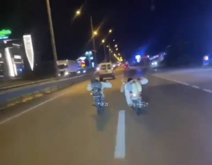 Motosikletle Ölümüne Yarış Tuttular