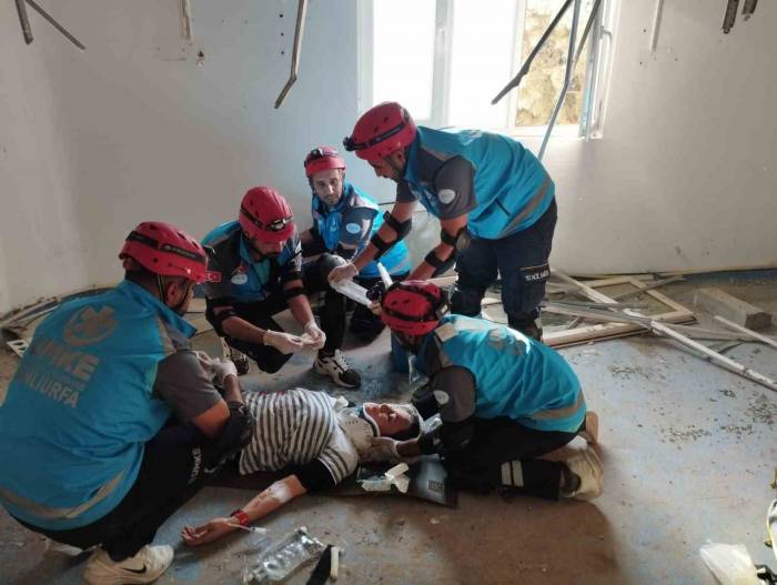 Şanlıurfa’da Gerçeği Aratmayan Deprem Tatbikatı