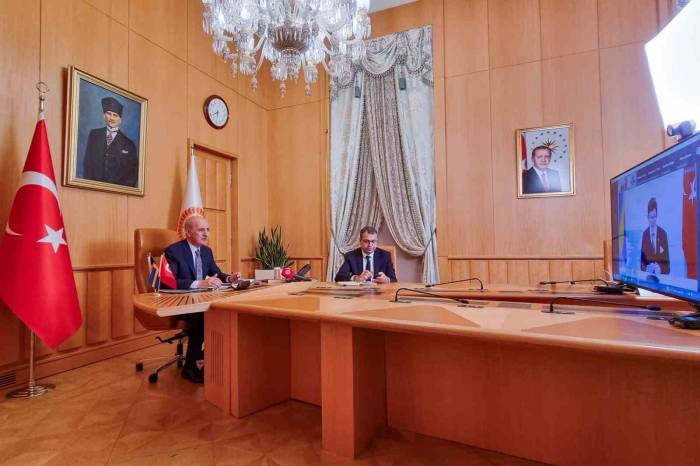 Tbmm Başkanı Kurtulmuş, İsveç Meclis Başkanı Norlen İle Görüştü