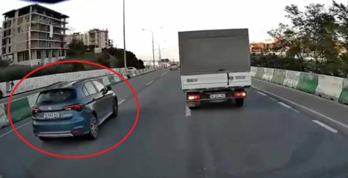 Sürücünün Refleksi Kazayı Böyle Önledi