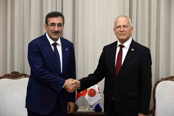 Cumhurbaşkanı Yardımcısı Yılmaz, Kktc Meclis Başkanı Töre İle Görüştü