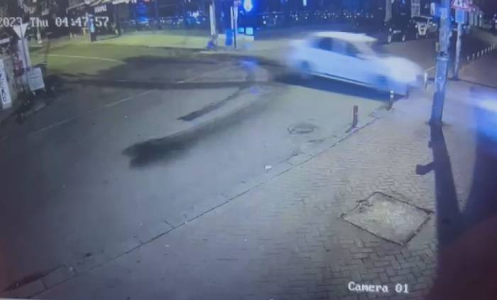 Alkollü Sürücü Otomobiliyle Banka Şubesine Daldı