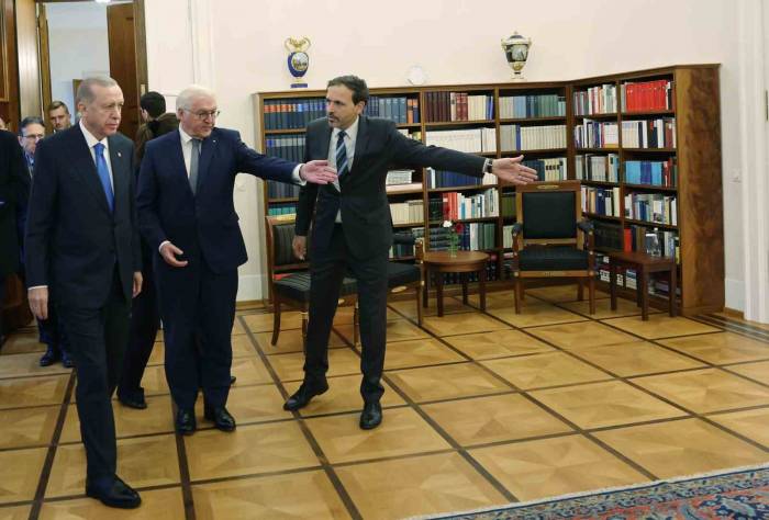 Cumhurbaşkanı Erdoğan’ın Almanya Cumhurbaşkanı Steinmeier’le Görüşmesi Başladı