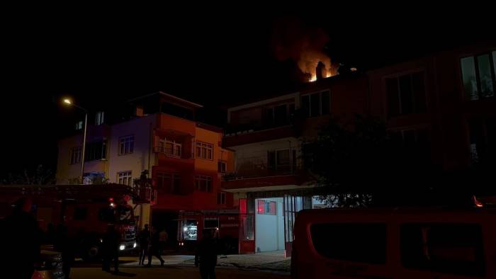Bursa’da Korkutan Baca Yangını