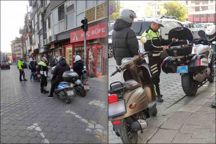 Denizli’de Motosiklet Denetimleri Aralıksız Devam Ediyor