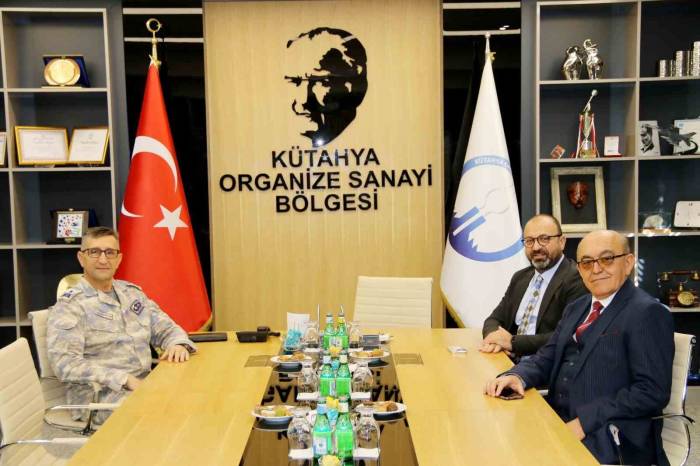 Hava Er Eğitim Tugayı Komutanı Tuğgeneral Mustafa Baş, Kütahya Osb Yönetimini Ziyaret Etti