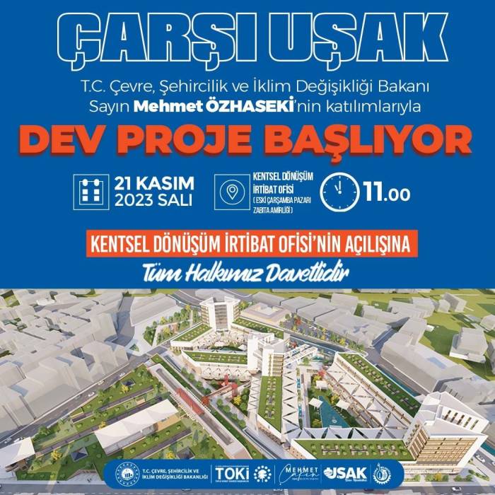 Bakan Özhaseki Uşak’a Geliyor