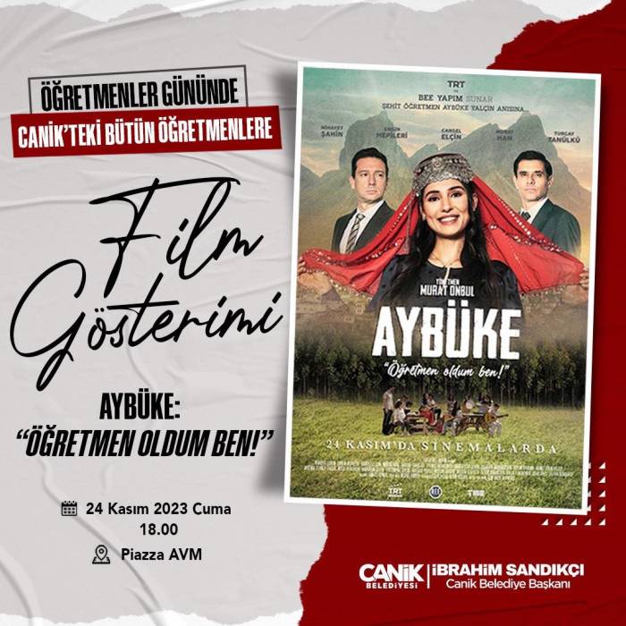 Canik’te Öğretmenler ’aybüke’ Filmiyle Buluşacak