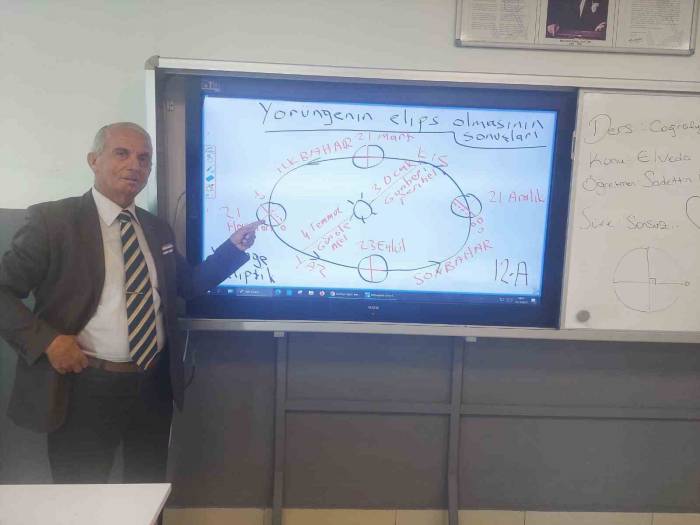 Emekli Olan 44 Yıllık Öğretmene Unutulmaz Veda