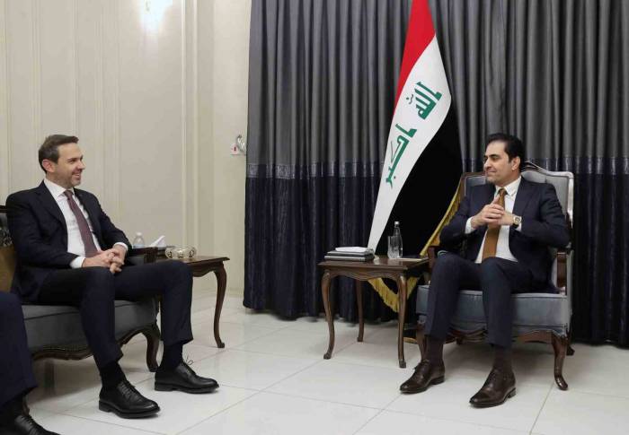 Enerji Ve Tabii Kaynaklar Bakanı Bayraktar, Irak Temsilciler Meclisi Başkanvekili Mendelavi İle Bir Araya Geldi