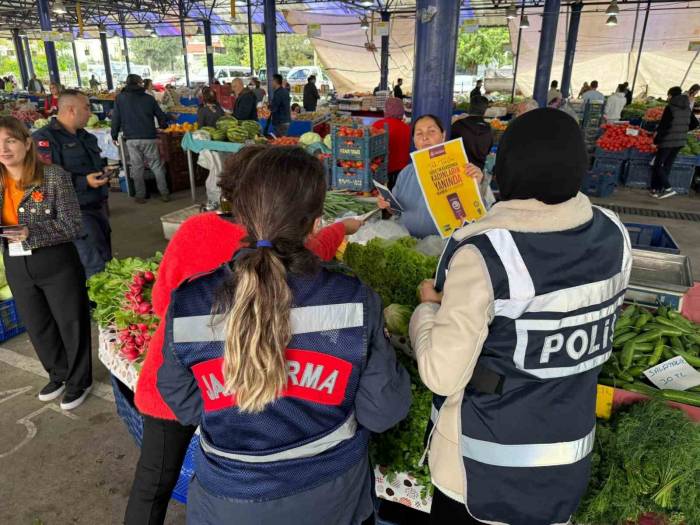 Polis Ve Jandarma Marmaris’te ’kadına El Kalkamaz’ Dedi