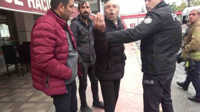 Araç Yangınını Çeken Basın Mensubuna Saldırı
