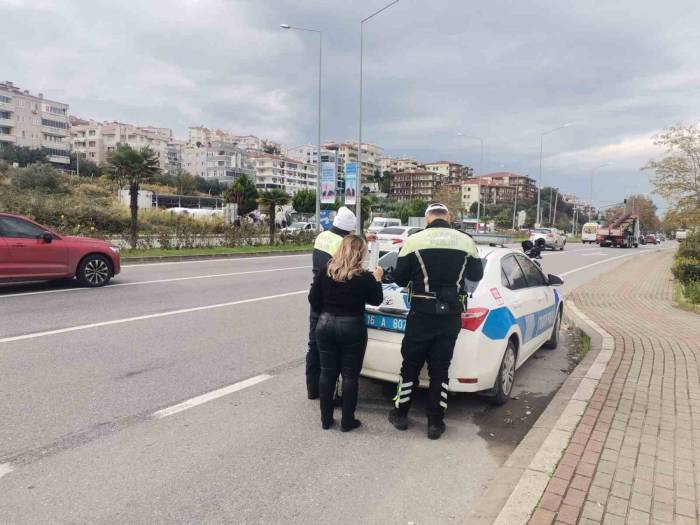 Mudanya’da Hız Yapan Sürücülere Ceza Yazıldı