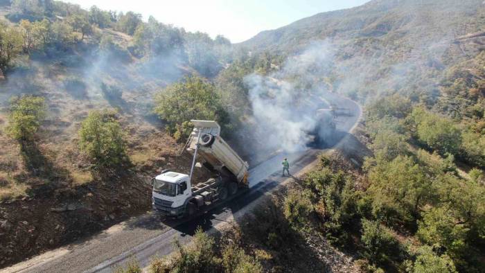 Terörden Temizlenen Bölgeler Bitümlü Sıcak Karışım İle Kaplandı