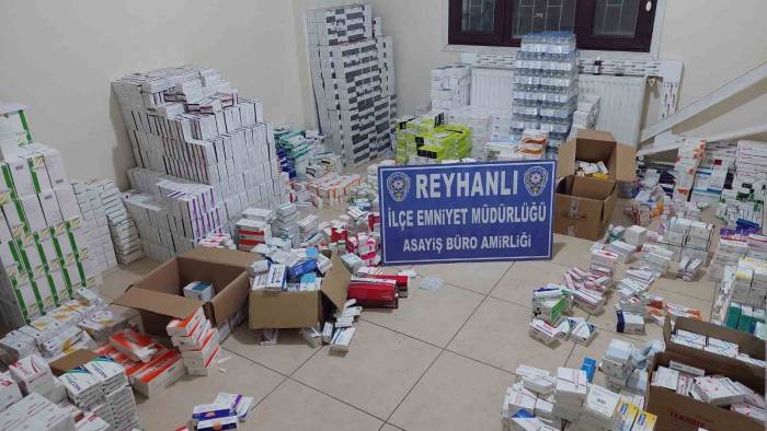 Reyhanlı’da 10 Bin Kutu Sahte İlaç Serum Ve Merhem Ele Geçirildi