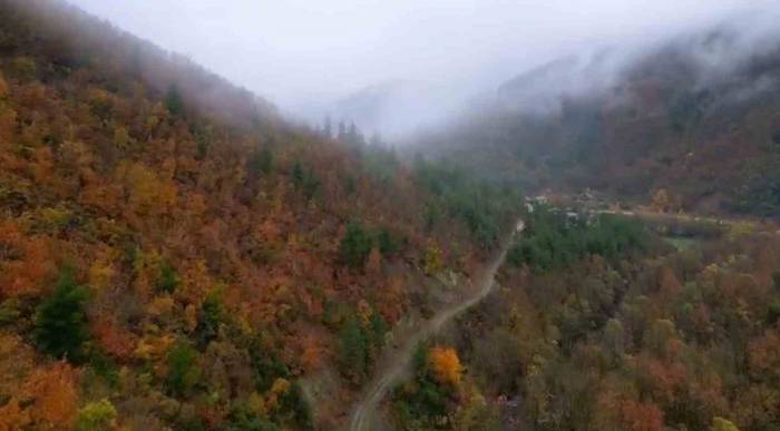 Uludağ’da Renk Cümbüşü Havadan Görüntülendi