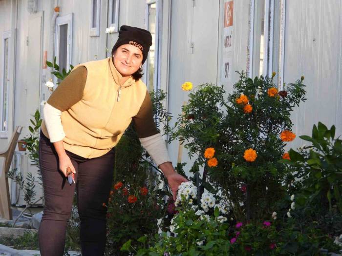 Kadın Eli Değen Konteyner Kent Sokakları Yeşile Büründü