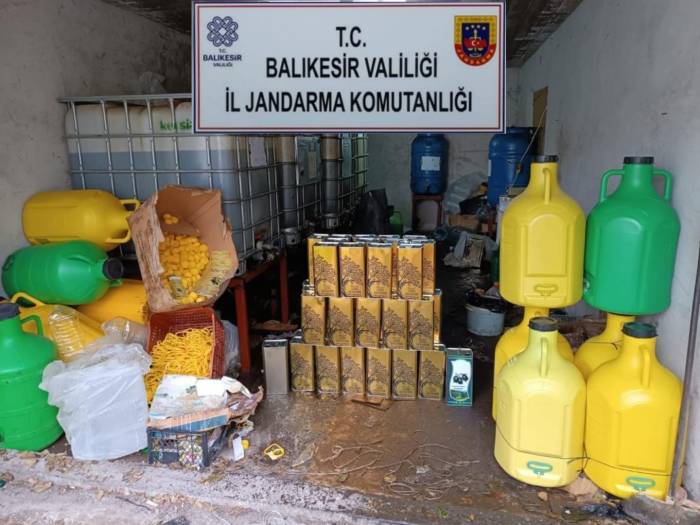 Sahte Zeytinyağı İmalathanesine Jandarma Baskını