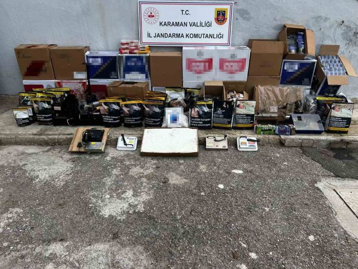 Karaman’da Kaçak Tütün Ve Sigara Operasyonu: 3 Gözaltı
