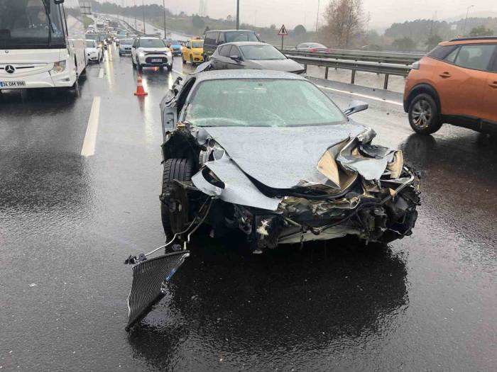 Ünlü İş Adamı Sinan Urfalı, Ferrari İle Ölümden Döndü: 10 Milyonluk Araç Pert Oldu