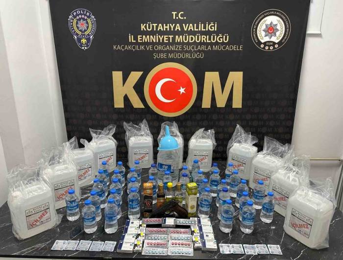 Kütahya’da 2023 Yılında Alkol Kaçakçılığından Yakalanan 13 Şüpheliden 2’si Tutuklandı