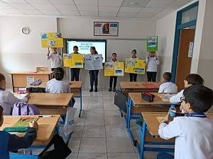 Faik Güngör Ortaokulu” İsrafa Dur” Dedi