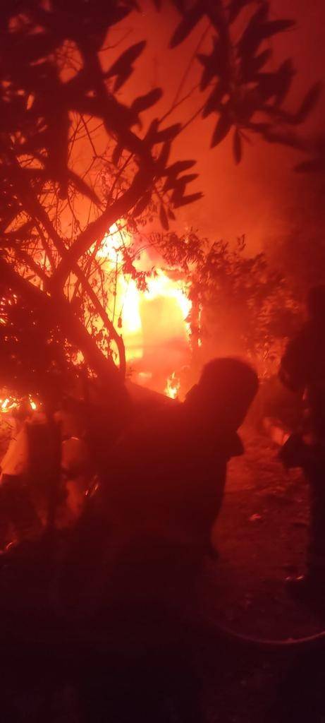 Hatay’da Ahşap Ev Yandı