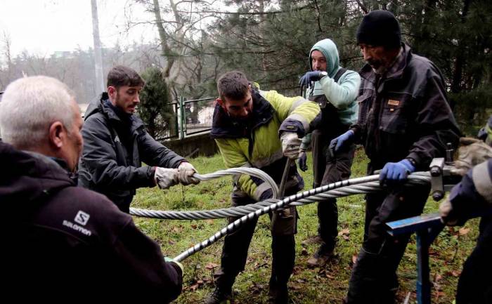 Uludağ Teleferiği’ne Kış Bakımı...4,5 Kilometrelik Çelik Halatı Değiştirildi