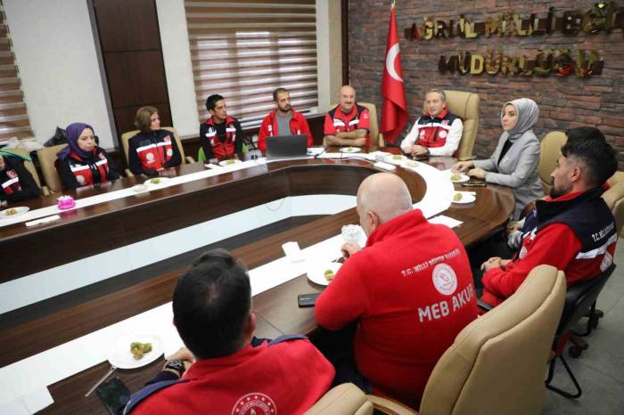 Ağrı’da Meb Akub Ekip Üyelerine Afet Farkındalık Eğitimi