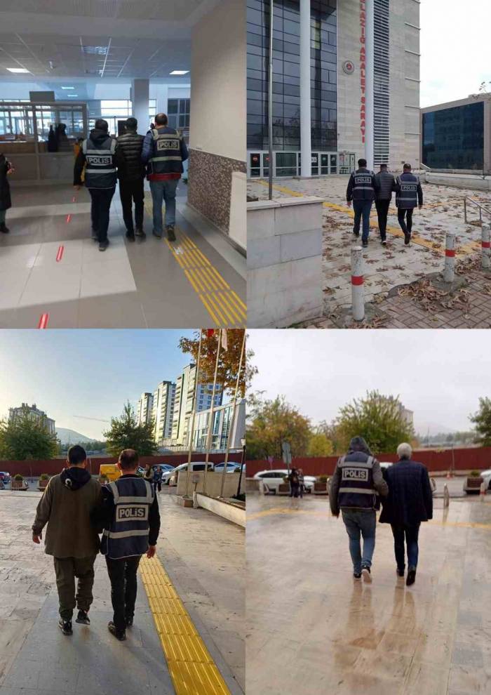 Elazığ’da Haklarında Kesinleşmiş Hapis Cezası Bulunan 4 Kişi Yakalandı