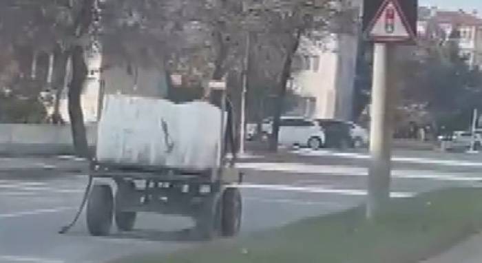 Edirne’de Başıboş Atın Trafikte Saçtığı Dehşet Kamerada