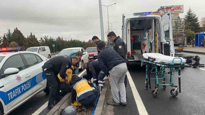 Yağış Kazaya Neden Oldu: 1 Yaralı