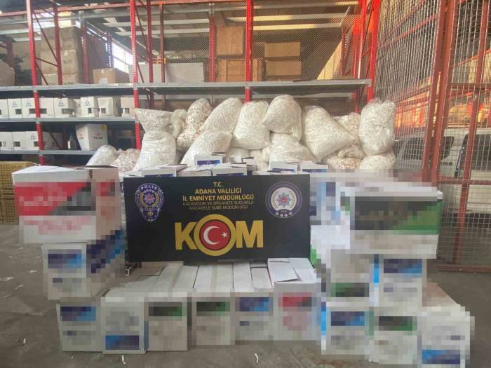 Adana’da 5 Milyon 916 Bin Tl Değerinde Gümrük Kaçağı Makaron Ele Geçirildi