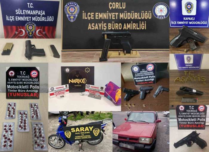 Tekirdağ’a 67 Kişi Tutuklandı