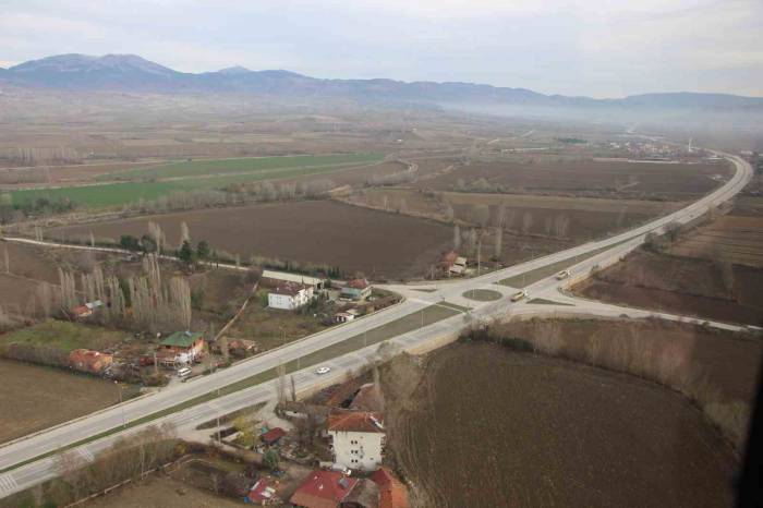Amasya’da Helikopter Destekli Trafik Denetimleri
