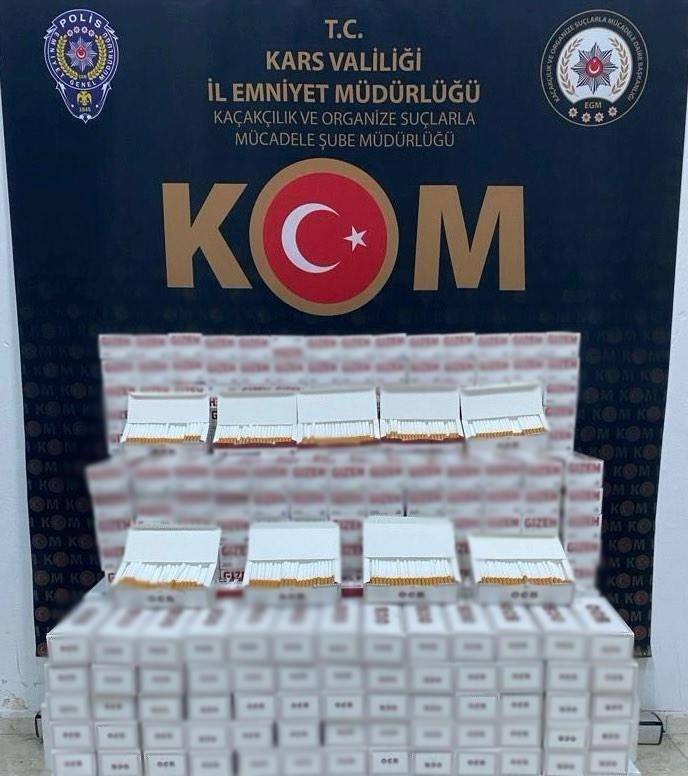 Kars’ta 61 Bin 400 Makaron Ele Geçirildi