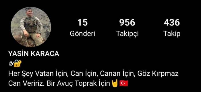 Tokatlı Şehidin Sosyal Medya Profilinde Bulunan Yazı Dikkat Çekti