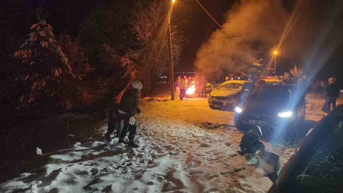 Karabük’te Yüksek Kesimlerinde Kar Yağışı Etkisini Artırdı