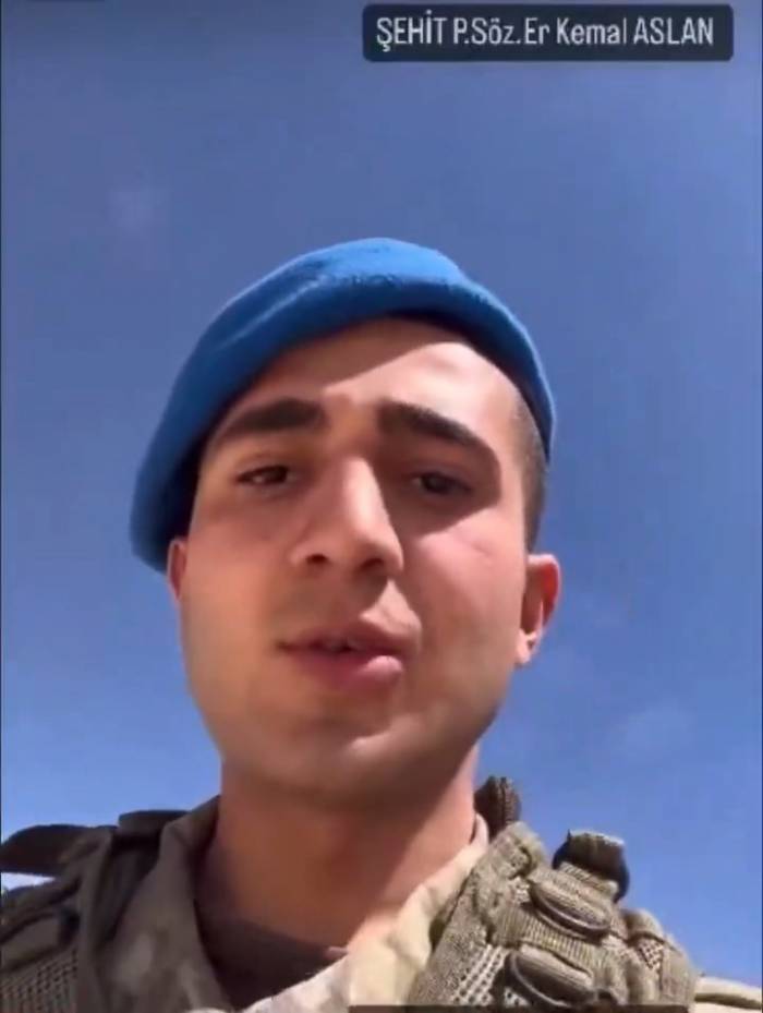 Elazığlı Şehit Aslan’ın “Şehit Olursam” Diyerek Komutanına Gönderdiği Görüntü Duygulandırdı