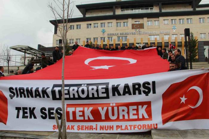 Şırnak’ta Terör Saldırılarına Tepki, Pençe-kilit Operasyonlarına Destek