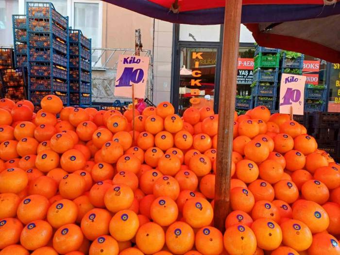 Hatay Portakalı Tezgahta Yerini Aldı
