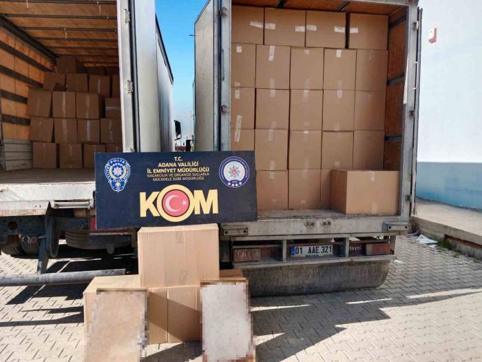 Adana’da 10 Milyon 800 Bin Doldurulmuş Sigara Ele Geçirildi