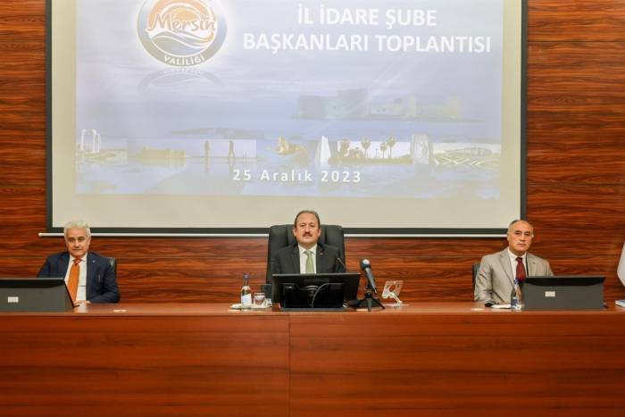 İl İdare Şube Başkanları Toplantısı Vali Pehlivan Başkanlığında Yapıldı