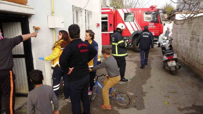 Çamaşır Makinesinden Çıkan Yangın Korkuttu