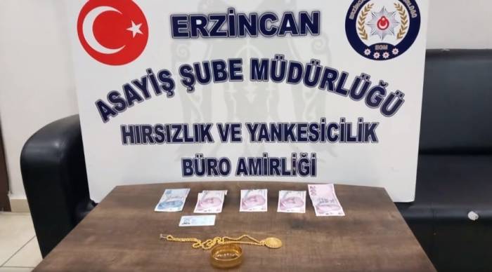 Altın Hırsızı Polisten Kaçamadı