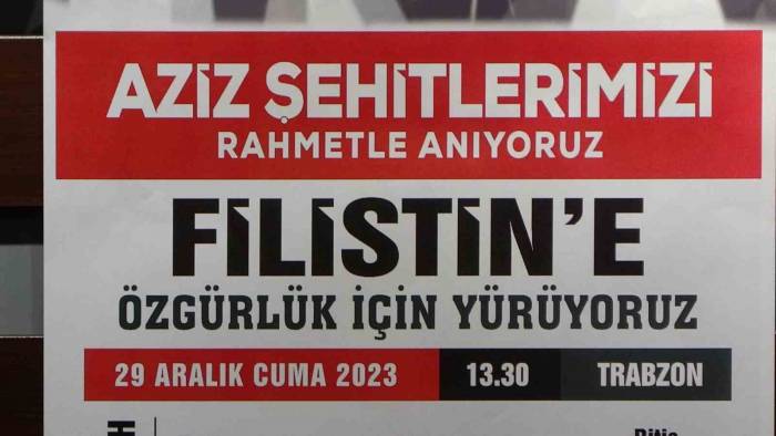 Hak-iş Filistin’e Destek İçin Trabzon’da Miting Düzenleyecek