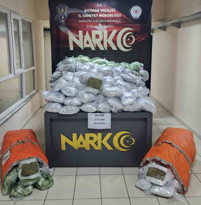 Batman’da Tırda 172 Kilo Uyuşturucu Ele Geçirildi