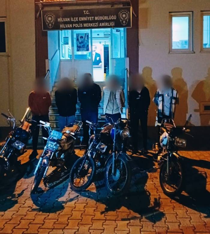 Şanlıurfa’da 5 Motosikletin Çalındığı Olayda 6 Gözaltı